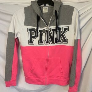 VS PINK full zip extra small